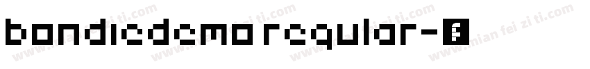 bondiedemo regular字体转换